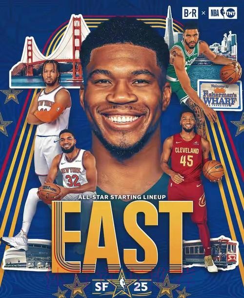 东部全明星首发入选全明星次数:字母哥10次、杰伦-布朗5次 东部全明星首发入选全明星次数:字母哥10次、杰伦-布朗5次